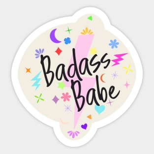 Be a Bad Ass Babe: Empowering Design Sticker